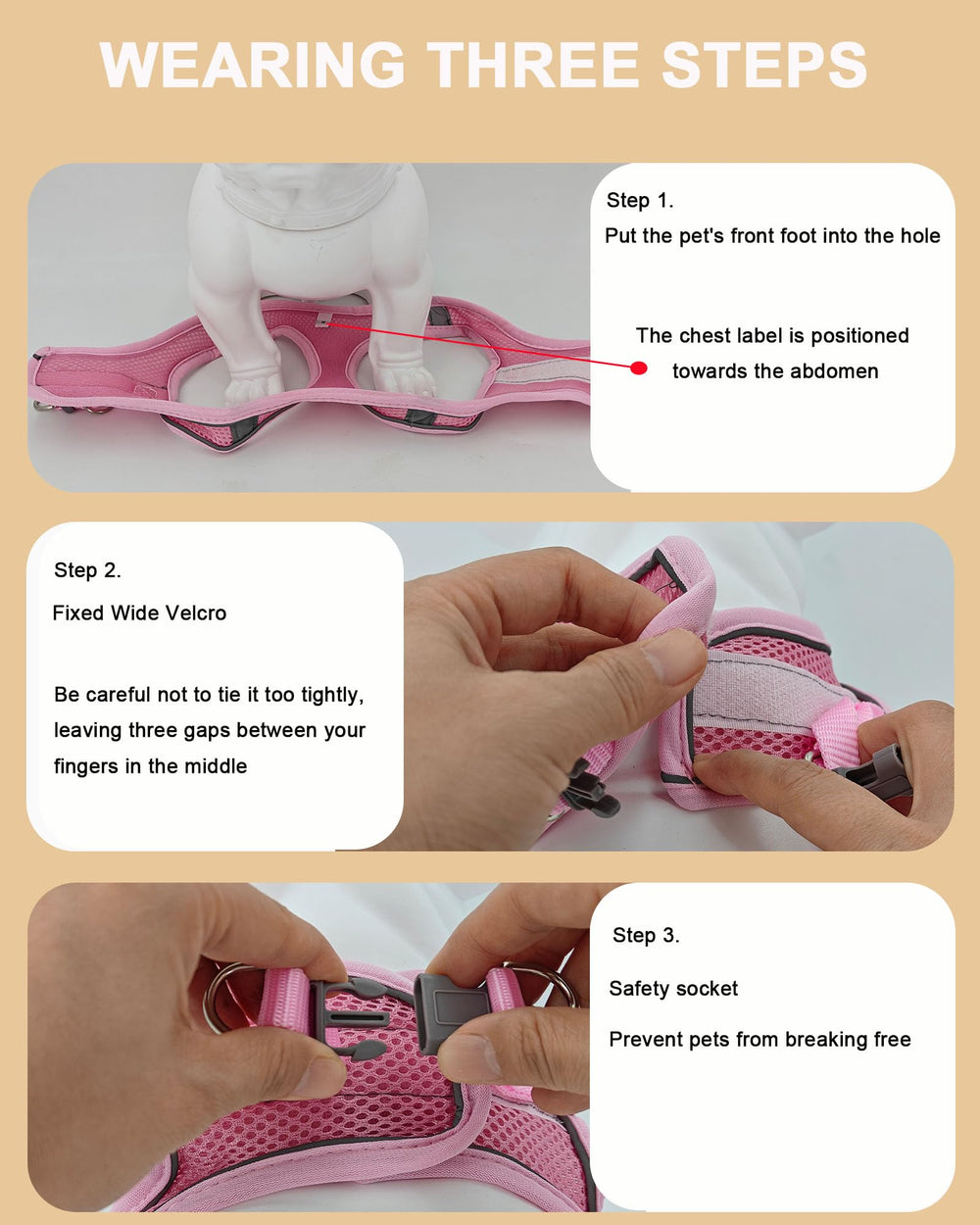 JUFOO XXS Pink Soft Mesh Leash 4.9ft for convenient outdoor walking setups