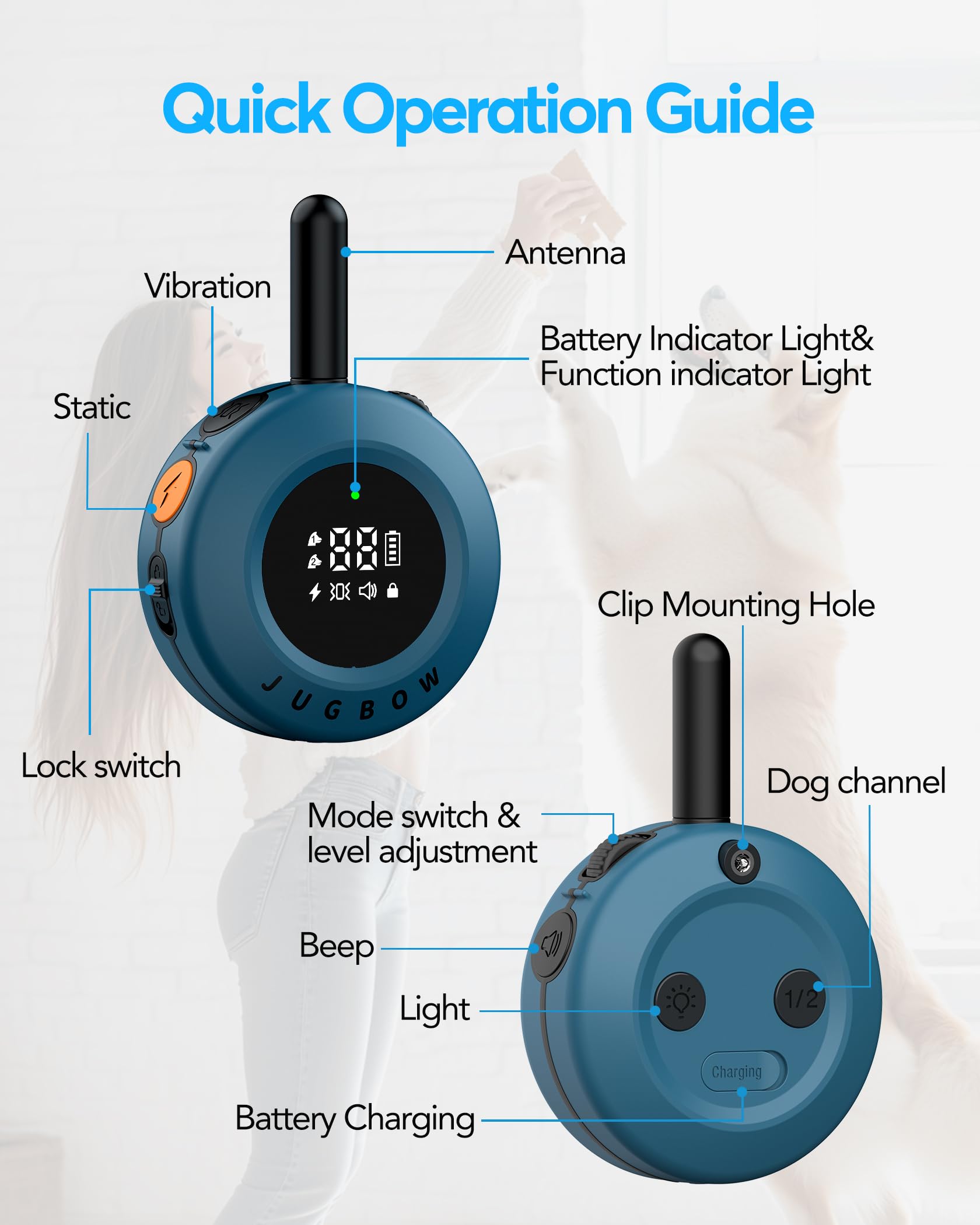 Jugbow long-lasting battery with quick charging and extended standby