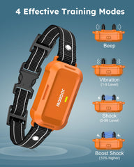 Jugbow dog collar 2-channel training supports two dogs with one remote.