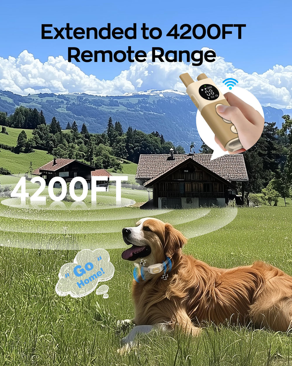 Jugbow dog training collar receiver with IPX8 waterproof durability