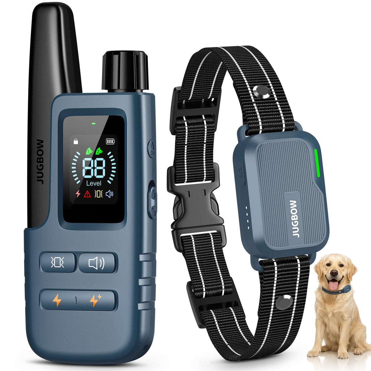 Jugbow dog shock collar with remote for precise training up to 4200 feet