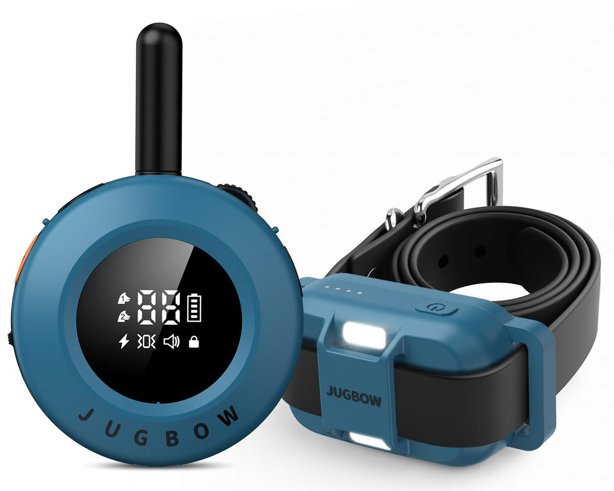 Jugbow dog shock collar remote with 0.75-mile range for outdoor training