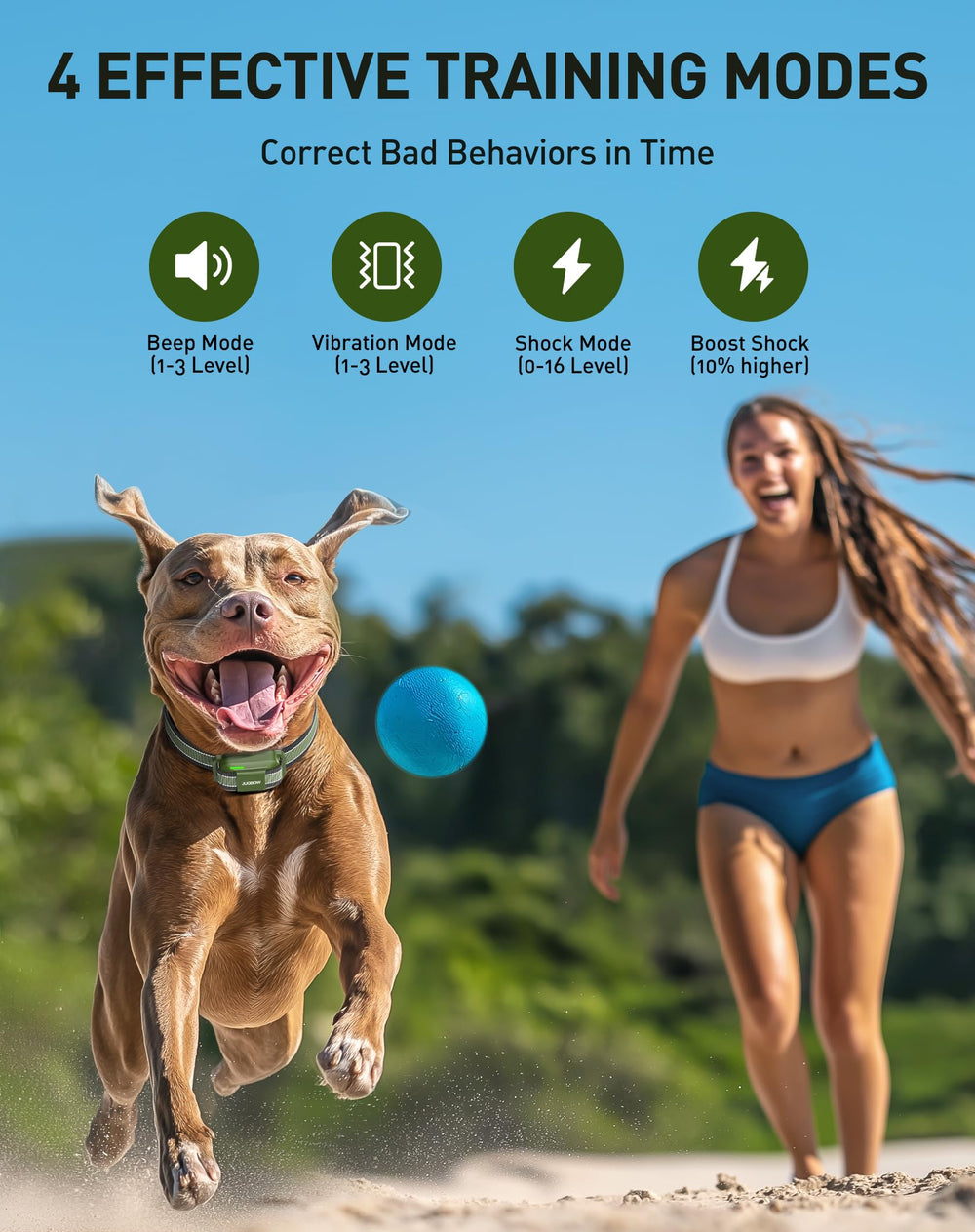 Jugbow dog shock collar security lock prevents accidental changes during adventures.