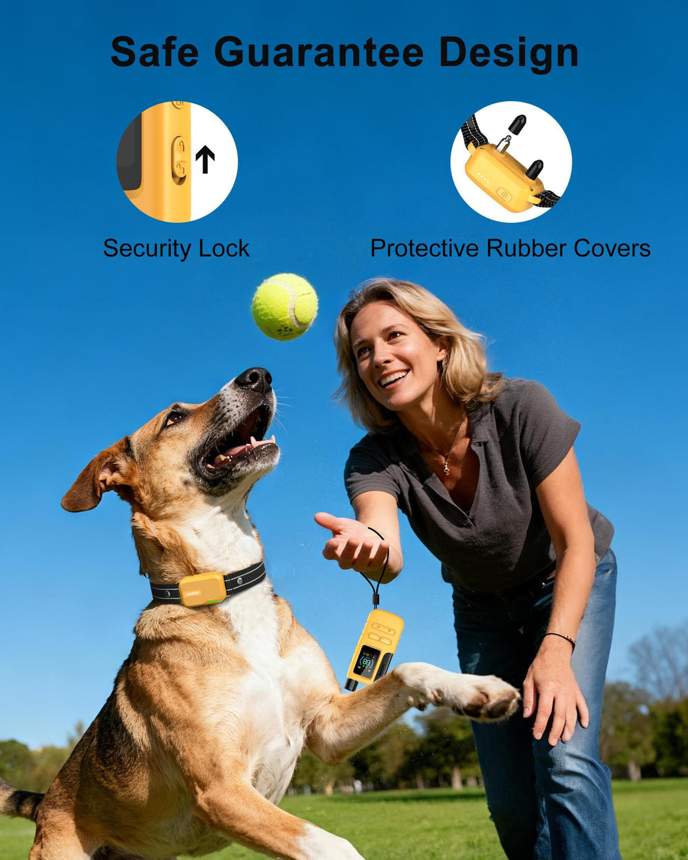Jugbow dog training collar in use during a practice session
