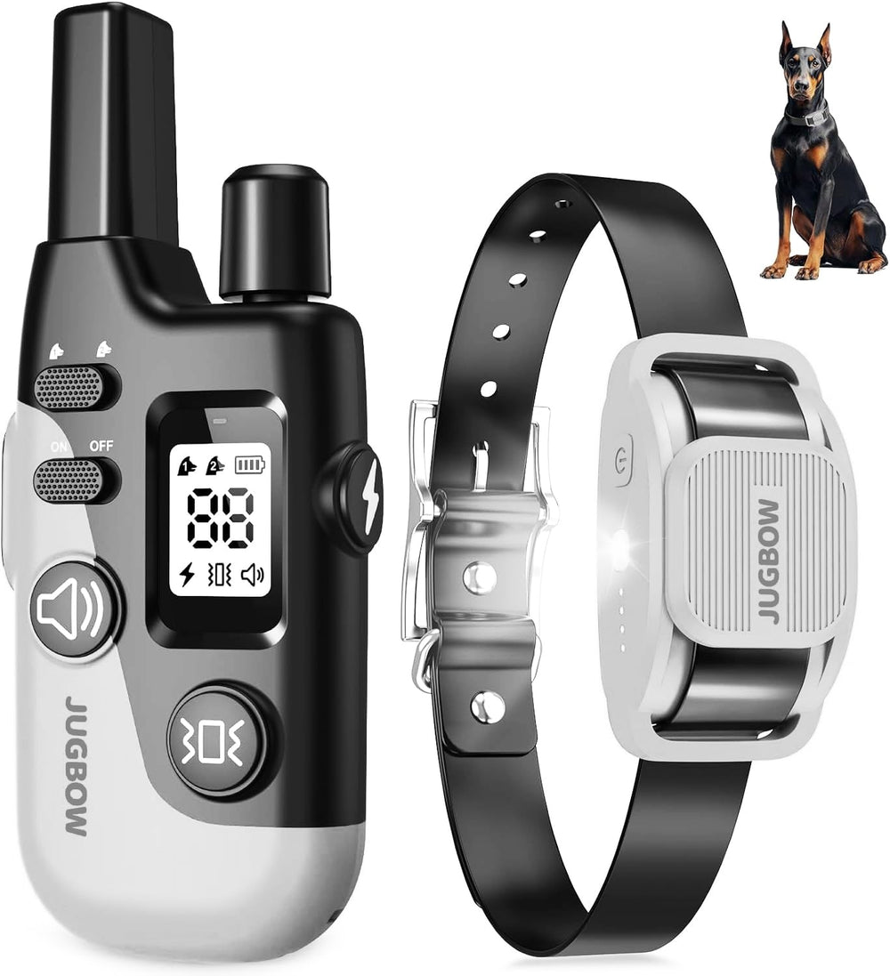 Jugbow dog training collar remote with controls for distance training