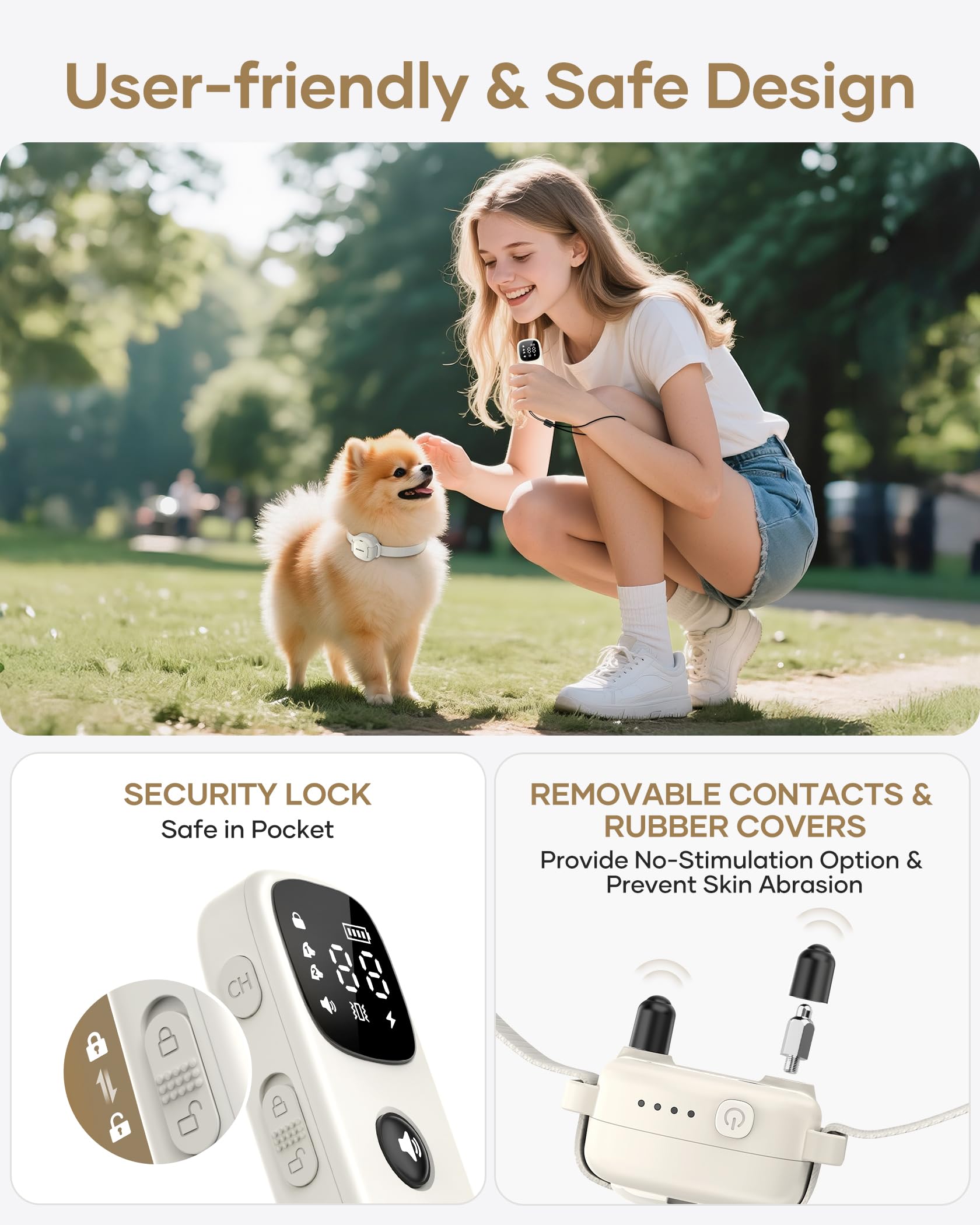 Jugbow IPX8 waterproof design for all weather dog training