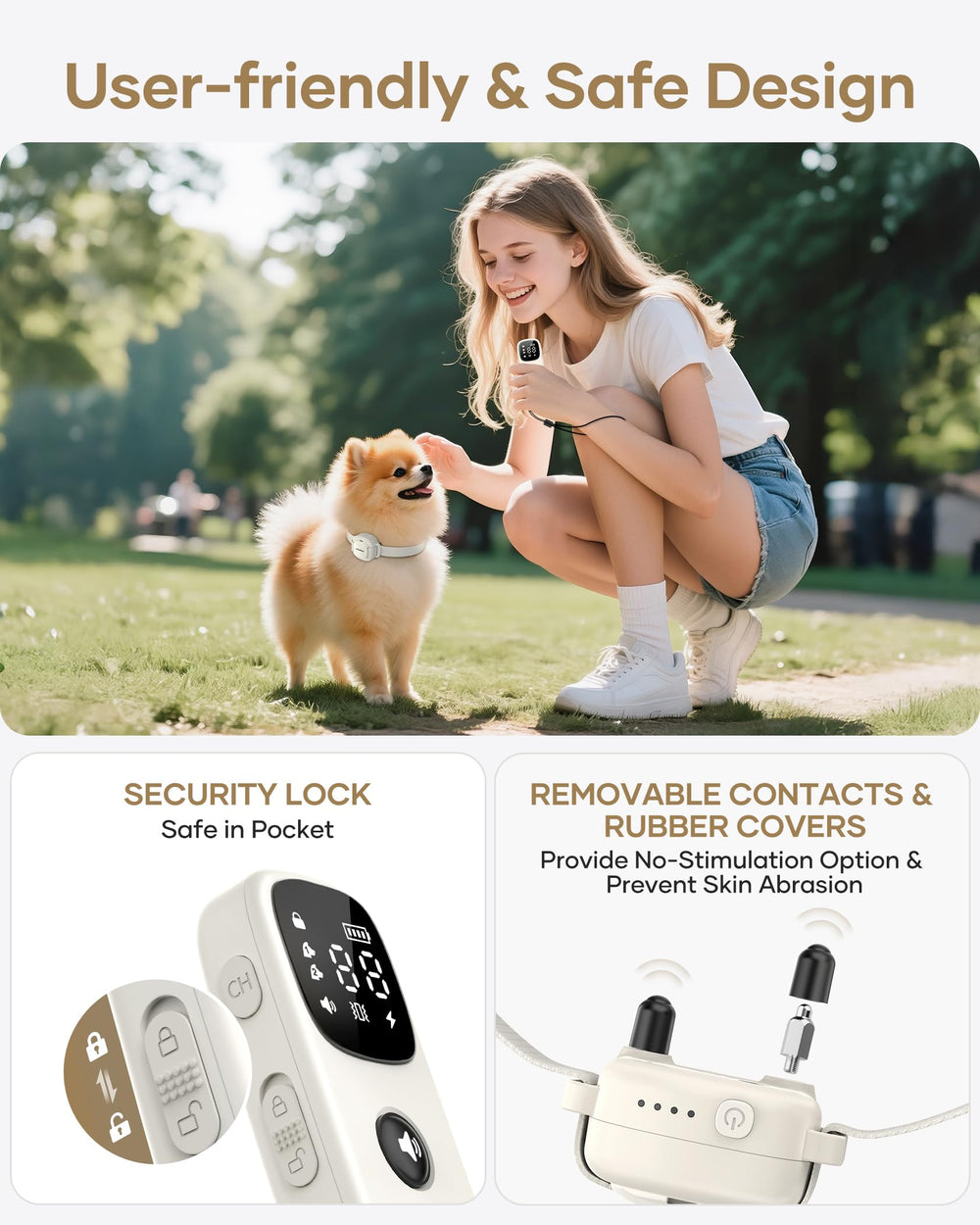 Jugbow IPX8 waterproof design for all weather dog training