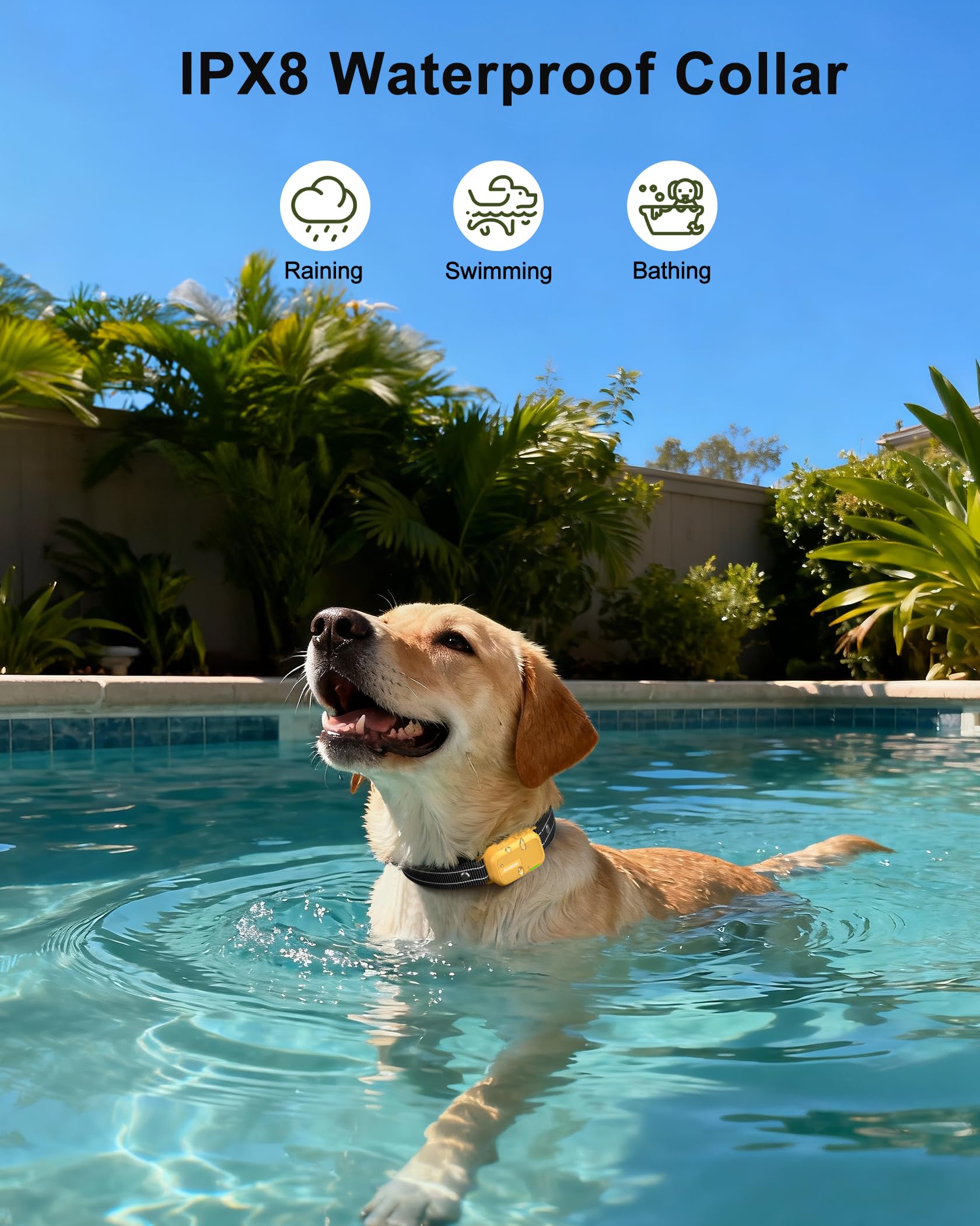 Jugbow e-collar long standby battery with quick 2-hour recharge