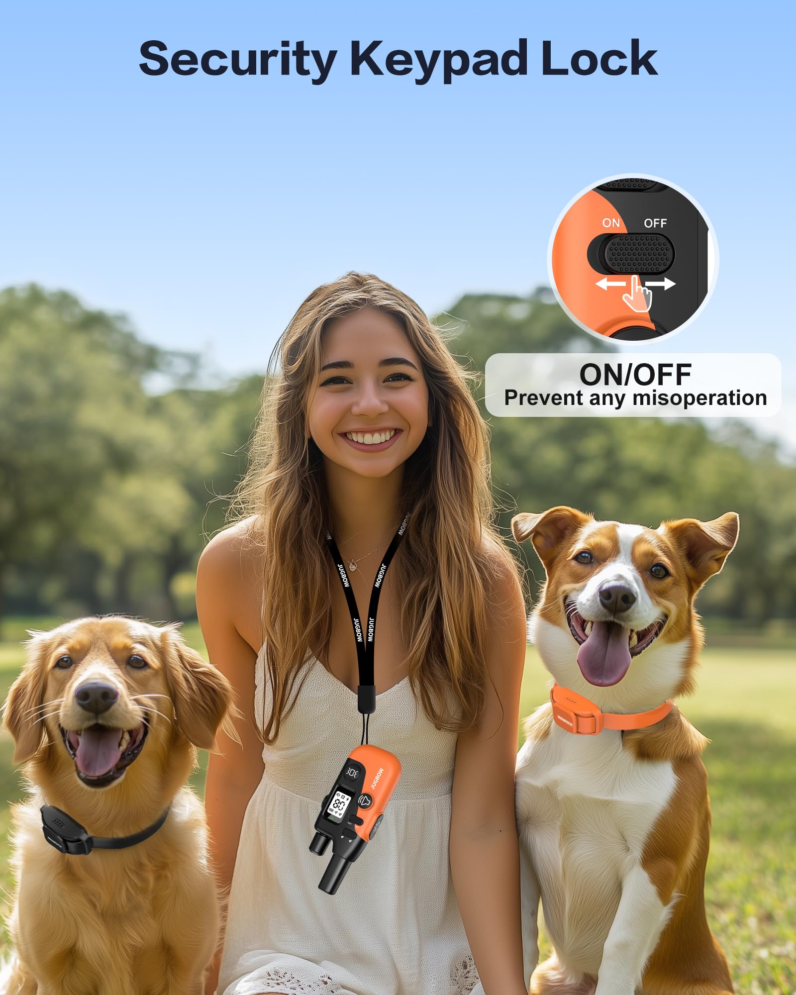 Jugbow outdoor training across backyard, park, and beach with reliable range.