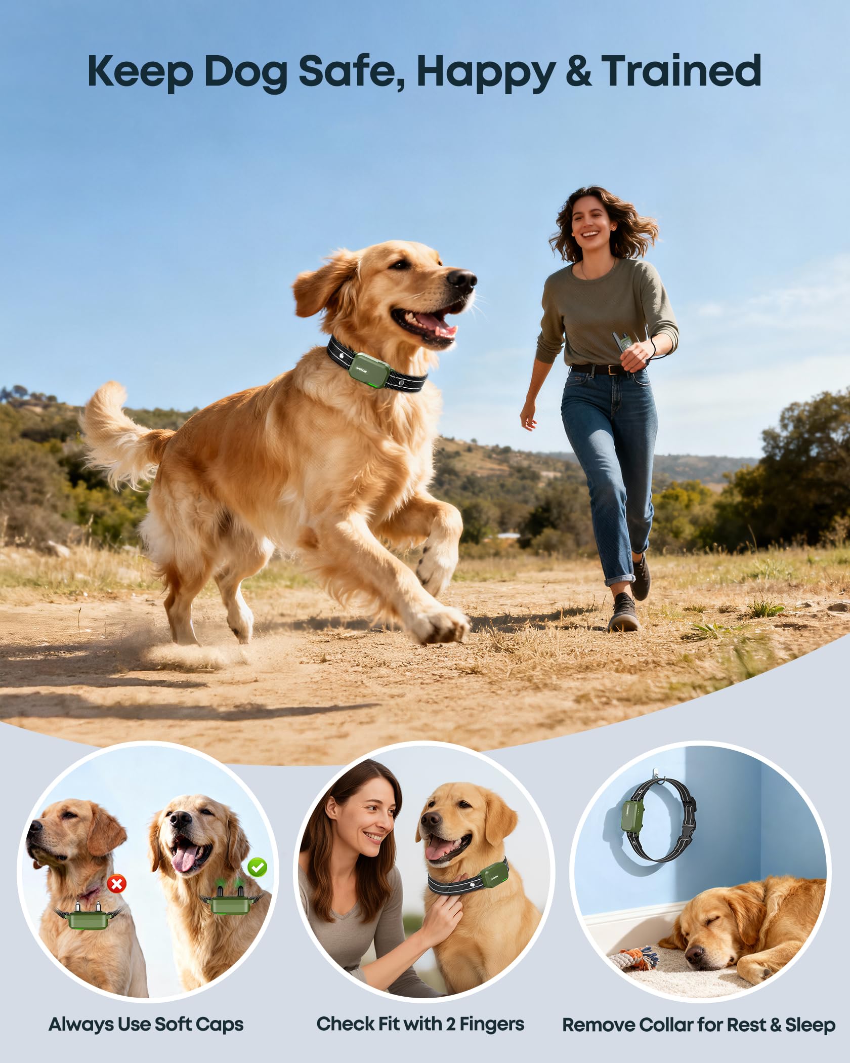 Jugbow rechargeable collar and remote minimize downtime for ongoing training sessions