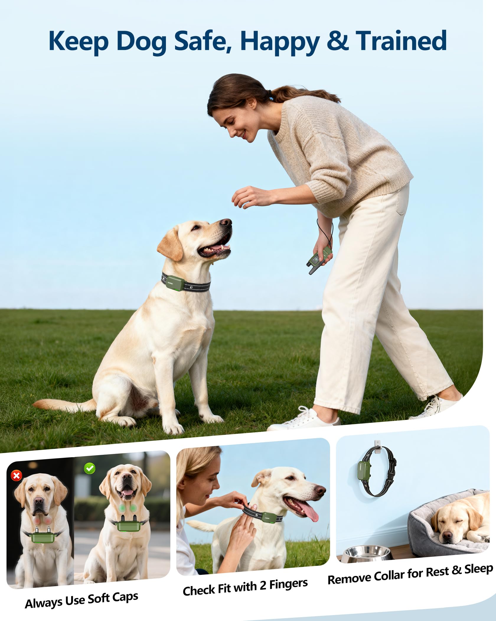 Jugbow soft-nylon collar-band stresses comfort and light weight for all-day wear.