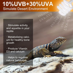 Jugbuy UVB10 bulb close-up showing quartz glass and glow.