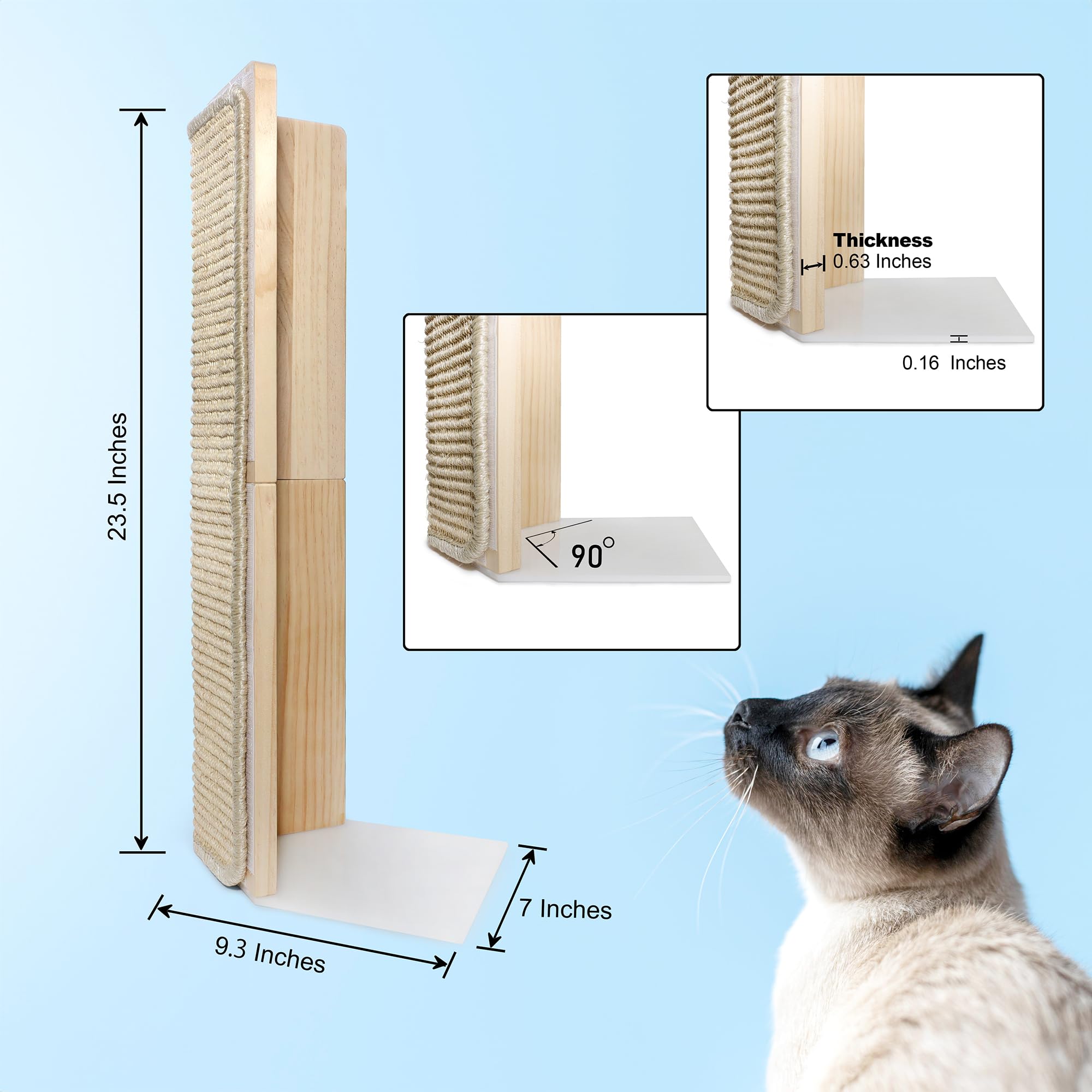 Jugglenaut couch corner scratching post eco-friendly design; sustainable choice reduces waste.