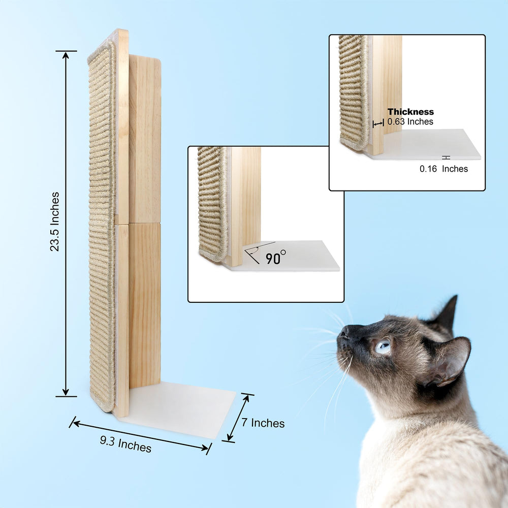 Jugglenaut couch corner scratching post eco-friendly design; sustainable choice reduces waste.