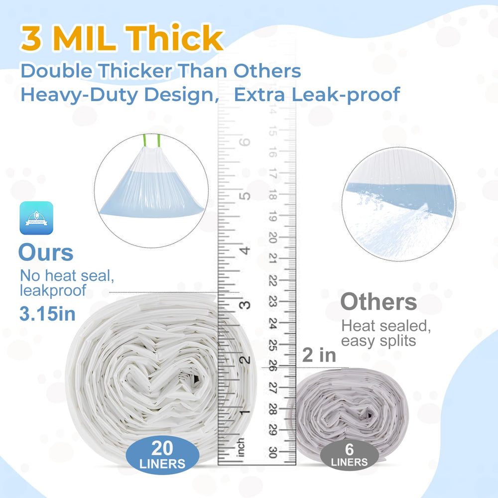 JUKAMO 27.17 by 13 inch bags fit large litter boxes.