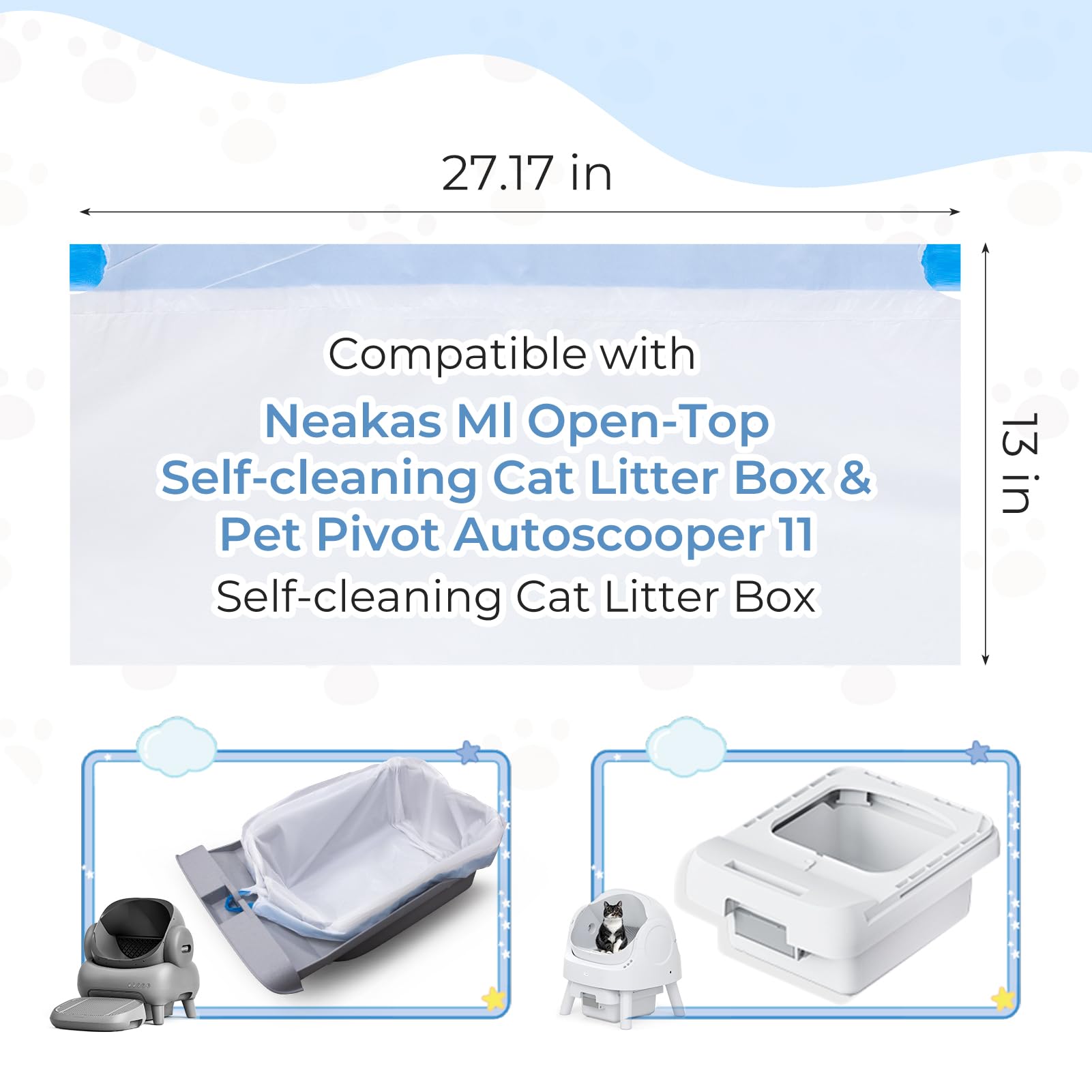 JUKAMO easy-install bags simplify quick litter changes.