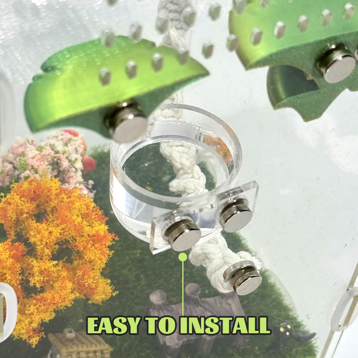 Julang Reptile-Enclosure Accessories fit glass or acrylic boxes for versatile setups.
