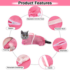 JULMELON pet grooming brush helps smooth fur during bath