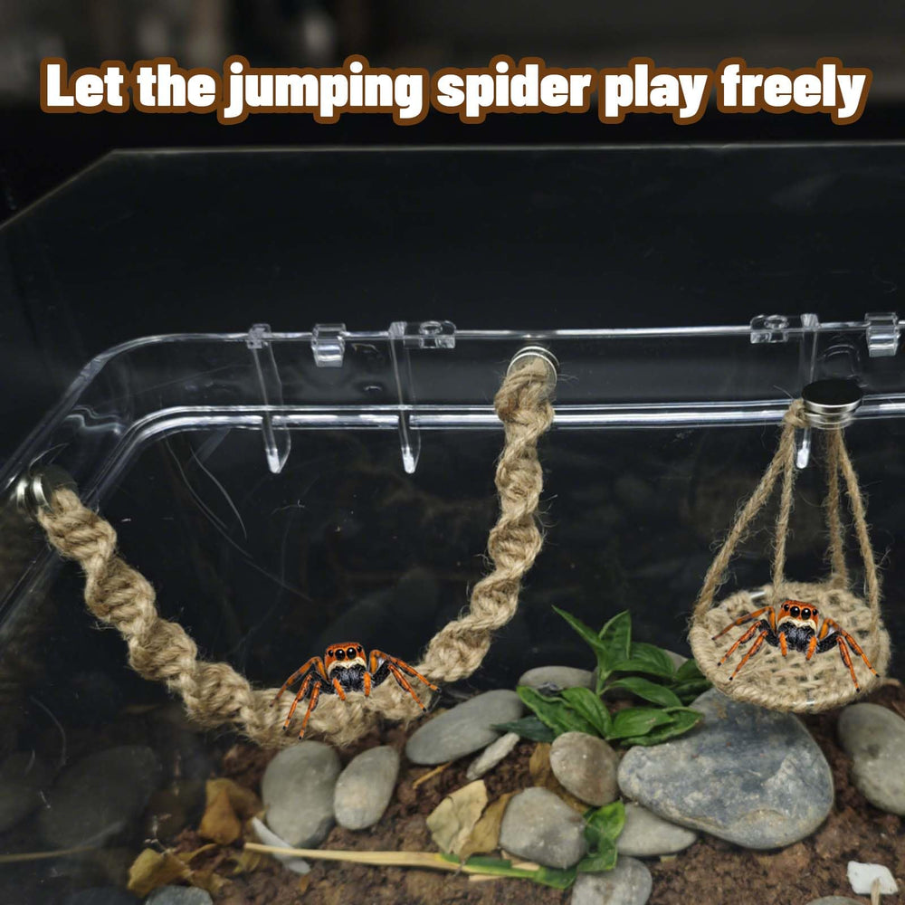 Jumping Spider Rope Bridge showcasing exquisite handmade craft details.