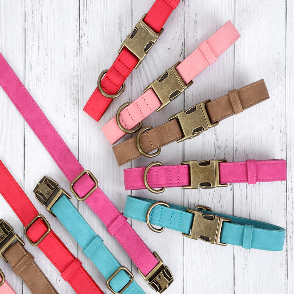 Jumpress pink dog collar packaging image evokes premium gift-ready accessory