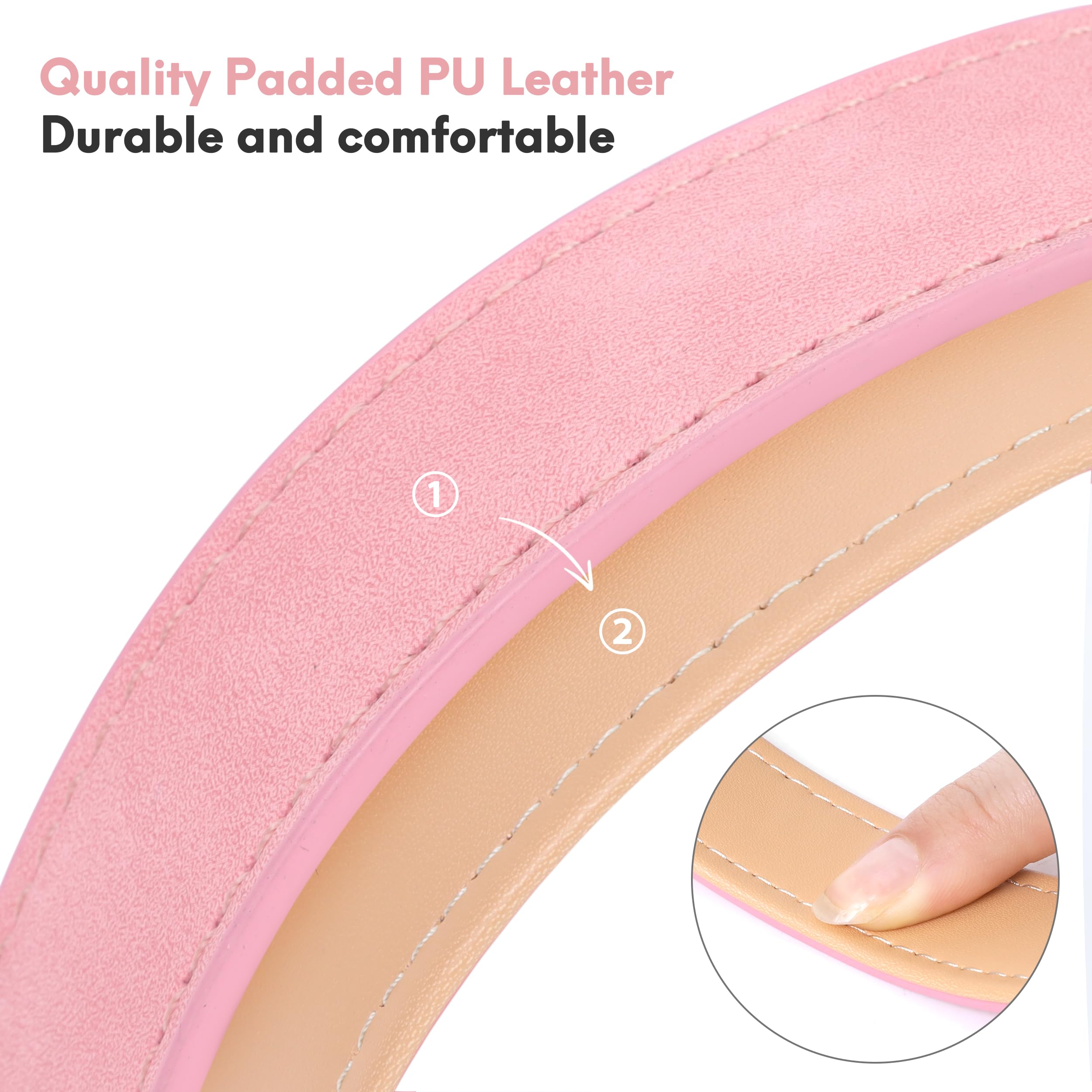 Jumpress pink collar packaging emphasizes premium leather and gifting-ready presentation.
