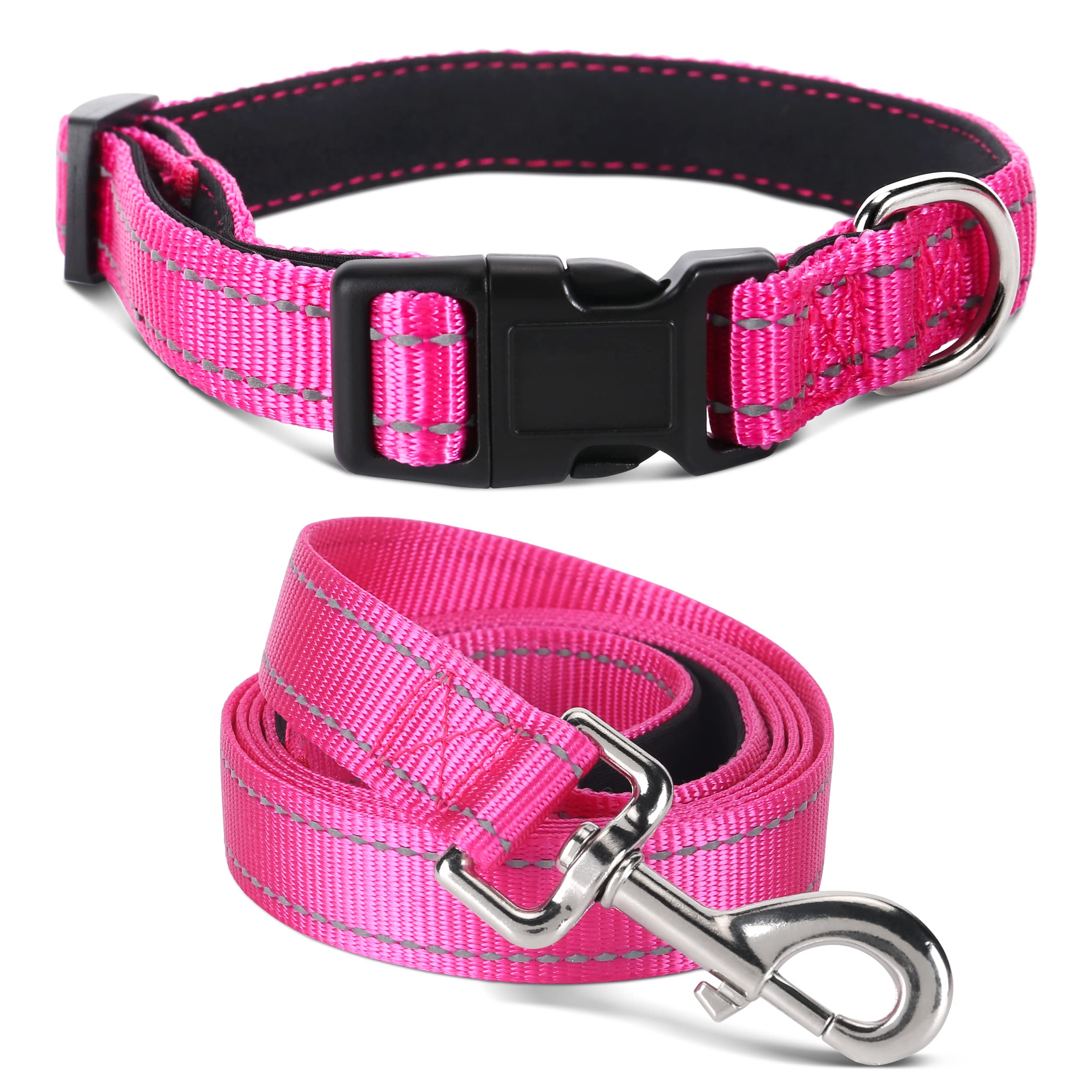 Jumpress soft neoprene padded dog collar for comfortable all-day wear during walks.