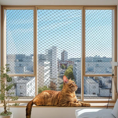 JUMXSRLE cat netting balcony 3x3 mesh view for safe outdoor access and visibility
