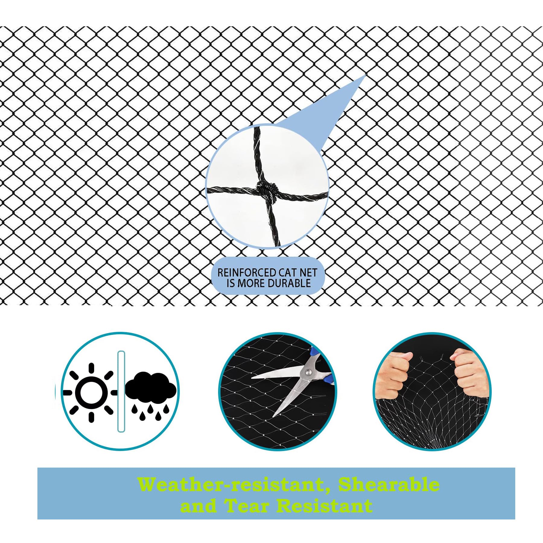 JUMXSRLE cat netting bird prevention balcony shield