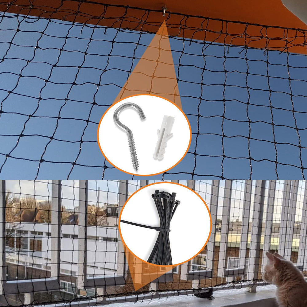 JUMXSRLE cat netting safe outdoor space with improved airflow