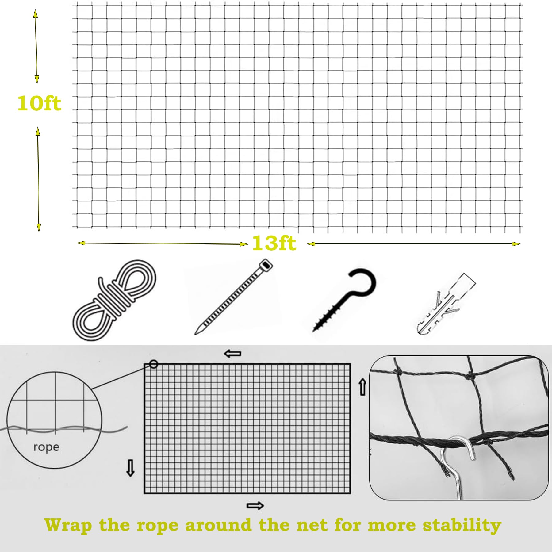JUMXSRLE cat netting UV-weather-resistant material for sunny balconies