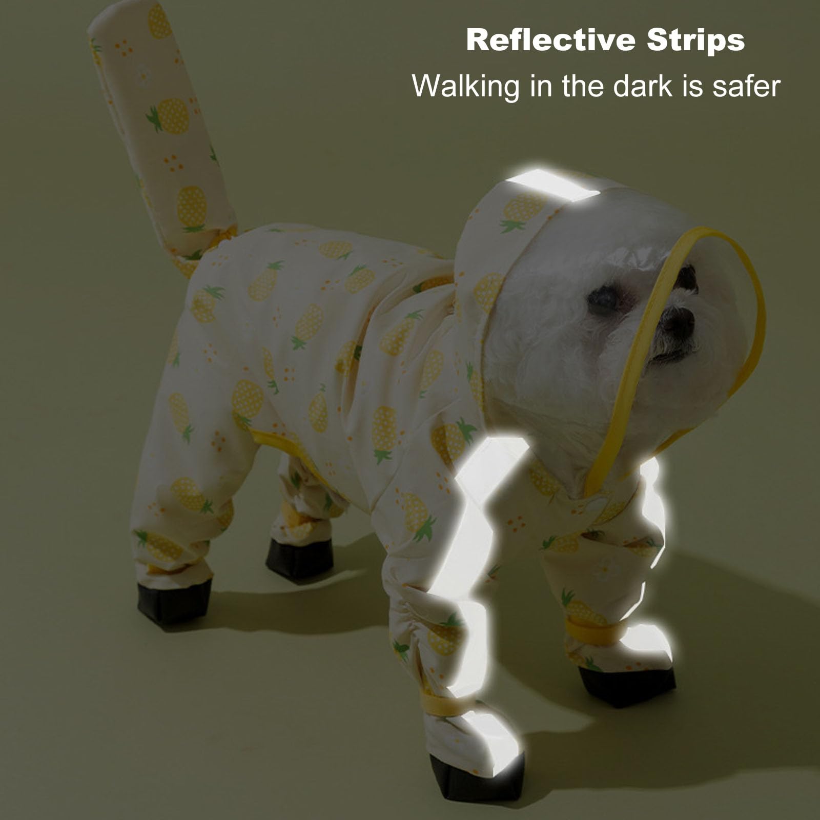 Junchl Adjustable leg straps ensure secure, snug fit for small dogs