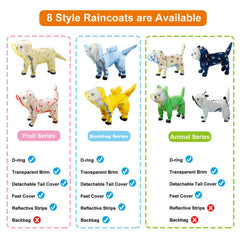 Junchl Strawberry XL rainboots protect paws on wet sidewalks