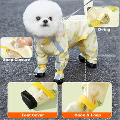 Junchl Strawberry XL hooded raincoat provides complete coverage during showers