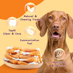 Jungle Calling calcium bone chew image communicates bone-strength support for dogs' growth