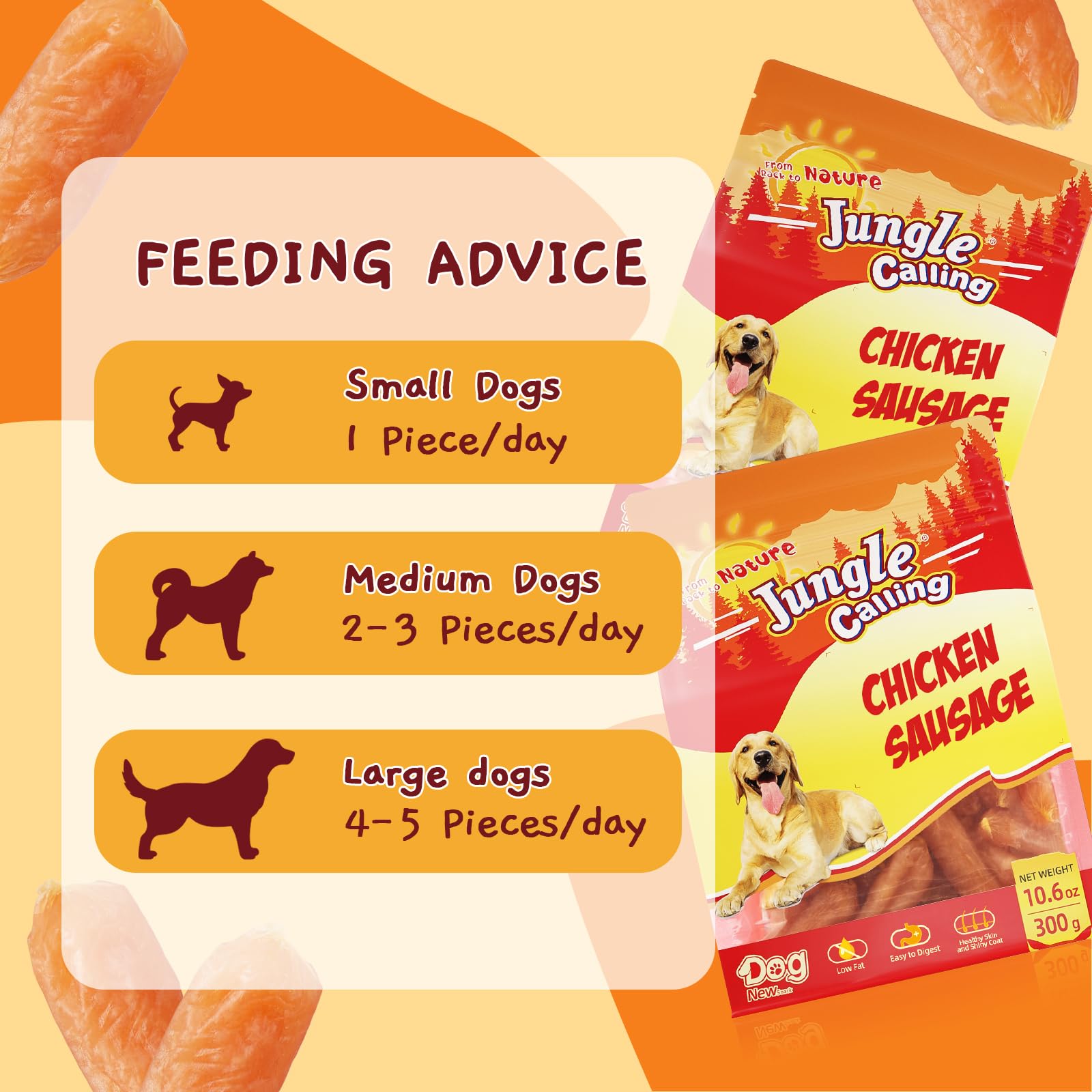 Resealable Jungle Calling bag shown for freshness on-the-go