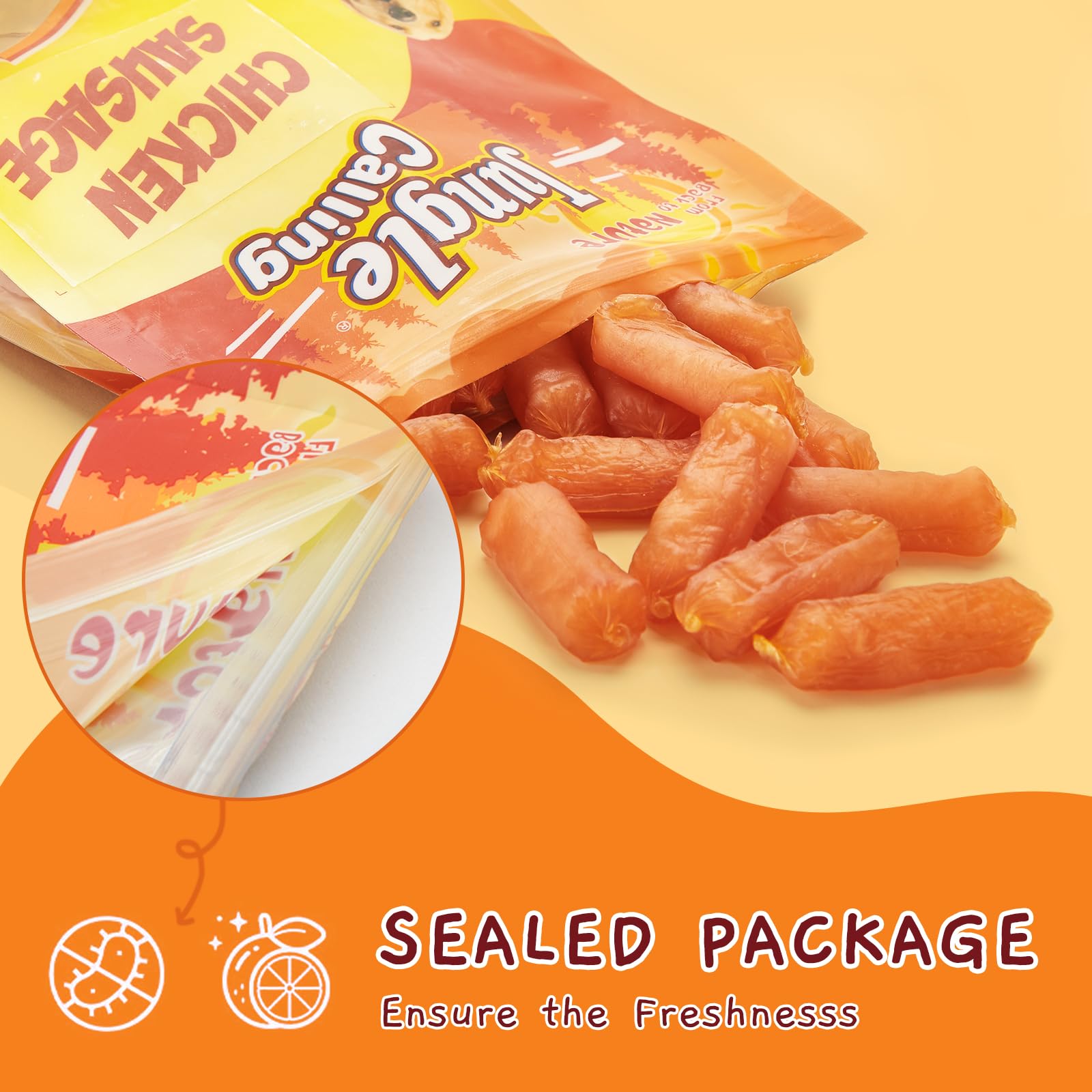 Small dog enjoying Jungle Calling treats as a quick reward