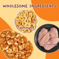 Jungle Calling grain-free label highlights free-from-rawhide and additives