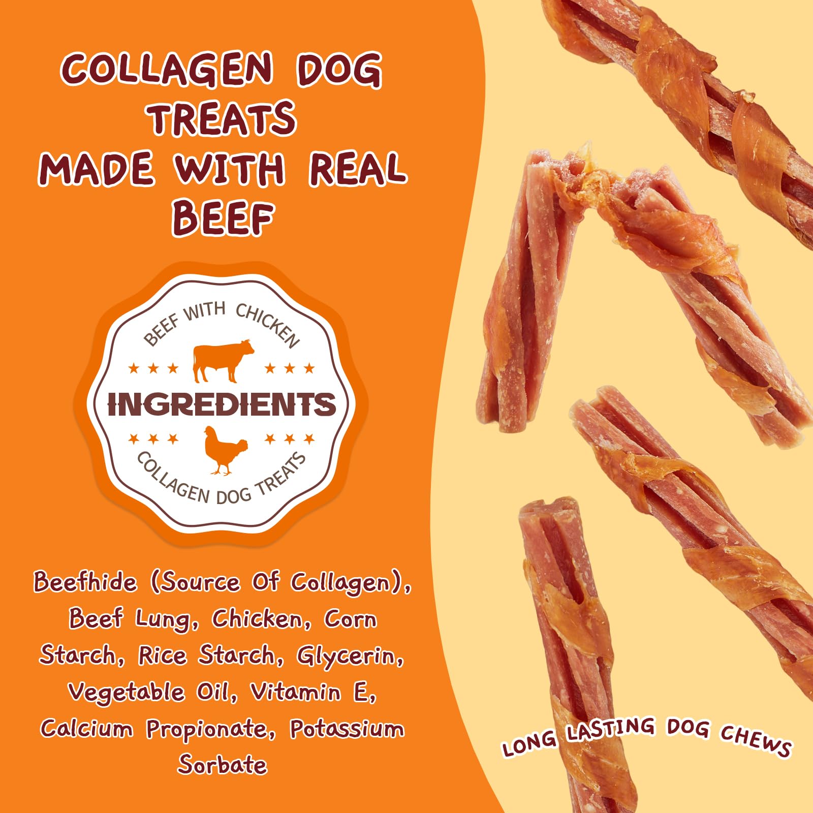 Jungle Calling Chicken Wrapped Treats closeup reveals layered meat aroma for tasty rewards.
