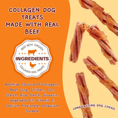 Jungle Calling Chicken Wrapped Treats closeup reveals layered meat aroma for tasty rewards.