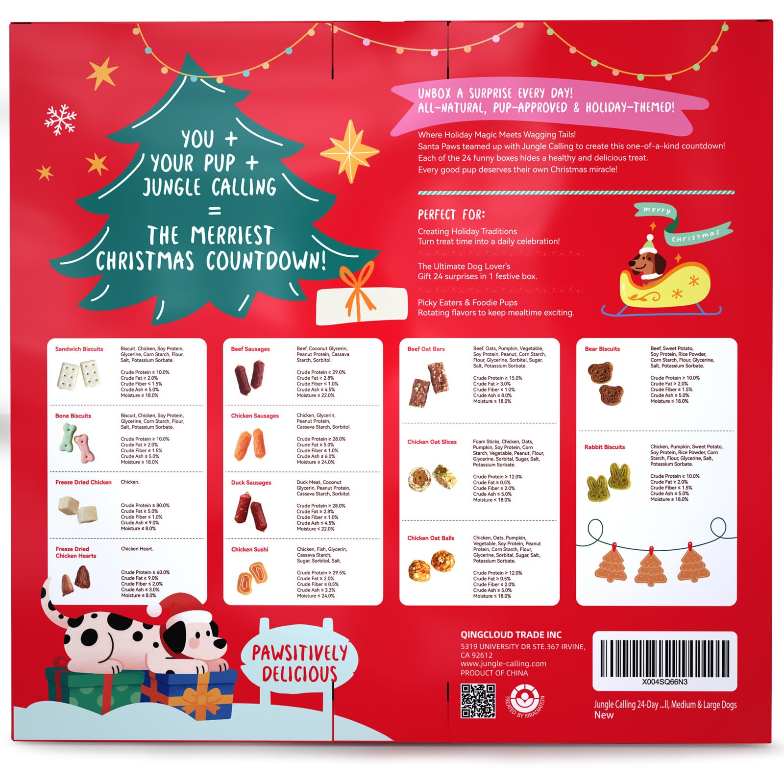 Jungle Calling dog advent calendar 2025 opening-day box sparks excitement and daily treat rituals for dogs