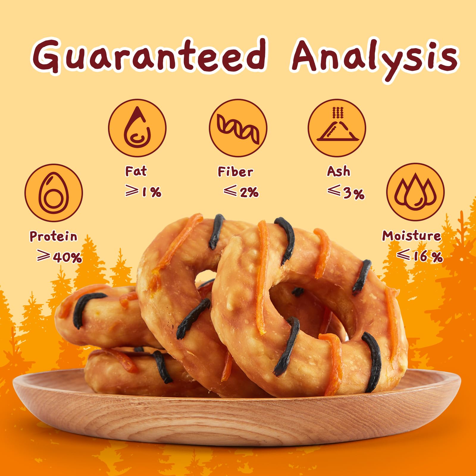 Jungle Calling dog treats chicken-wrap closeup highlights protein-rich snack for meal-time reward