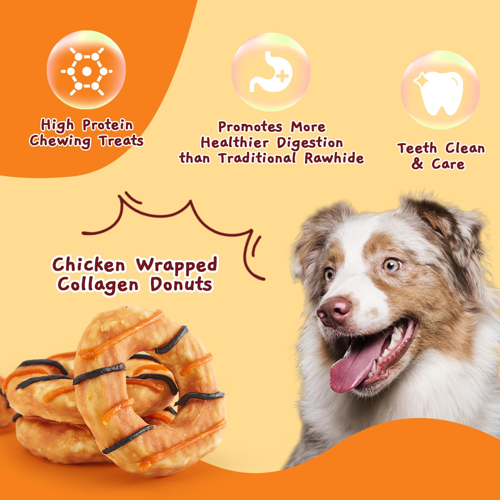 Jungle Calling dog treats durable chew image conveys long-lasting distraction during doggy play