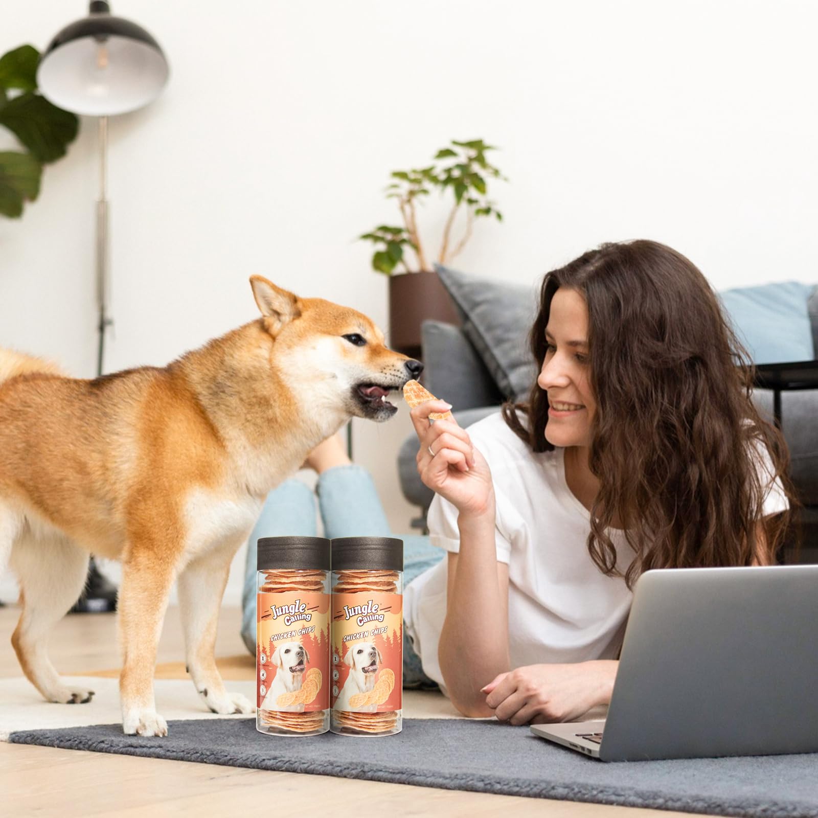 Jungle Calling reward snack in jar reinforces easy, tasty training moments.