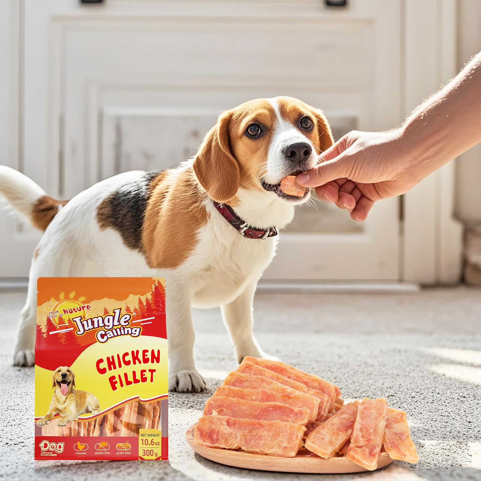 Jungle Calling energy per pack shows calorie-rich treat for active dogs