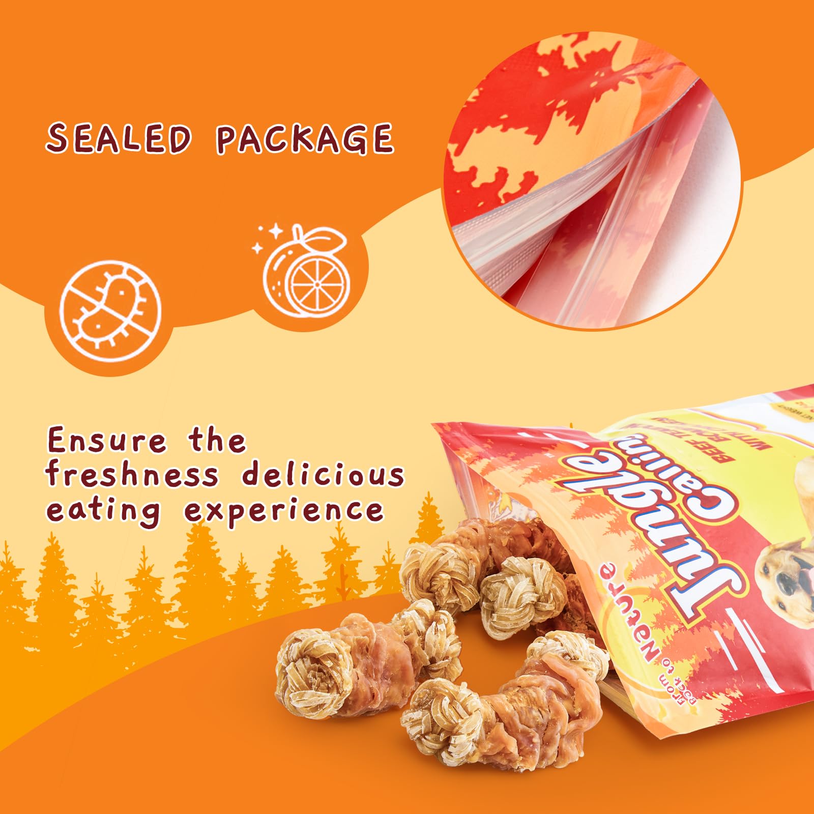 Jungle Calling handmade quality ingredients emphasize natural chewing experience