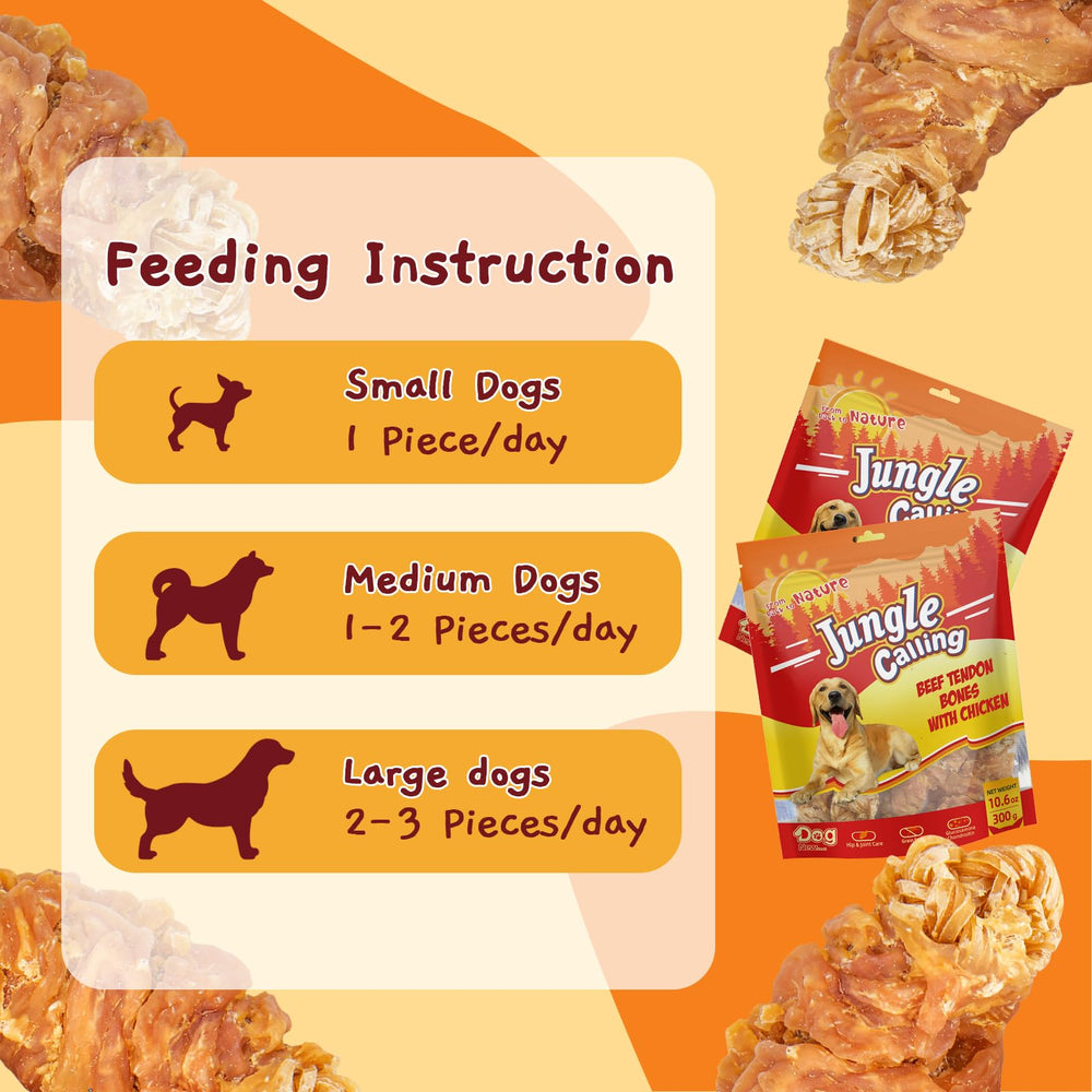 Jungle Calling safety tips image highlights puppy suitability and choking caution