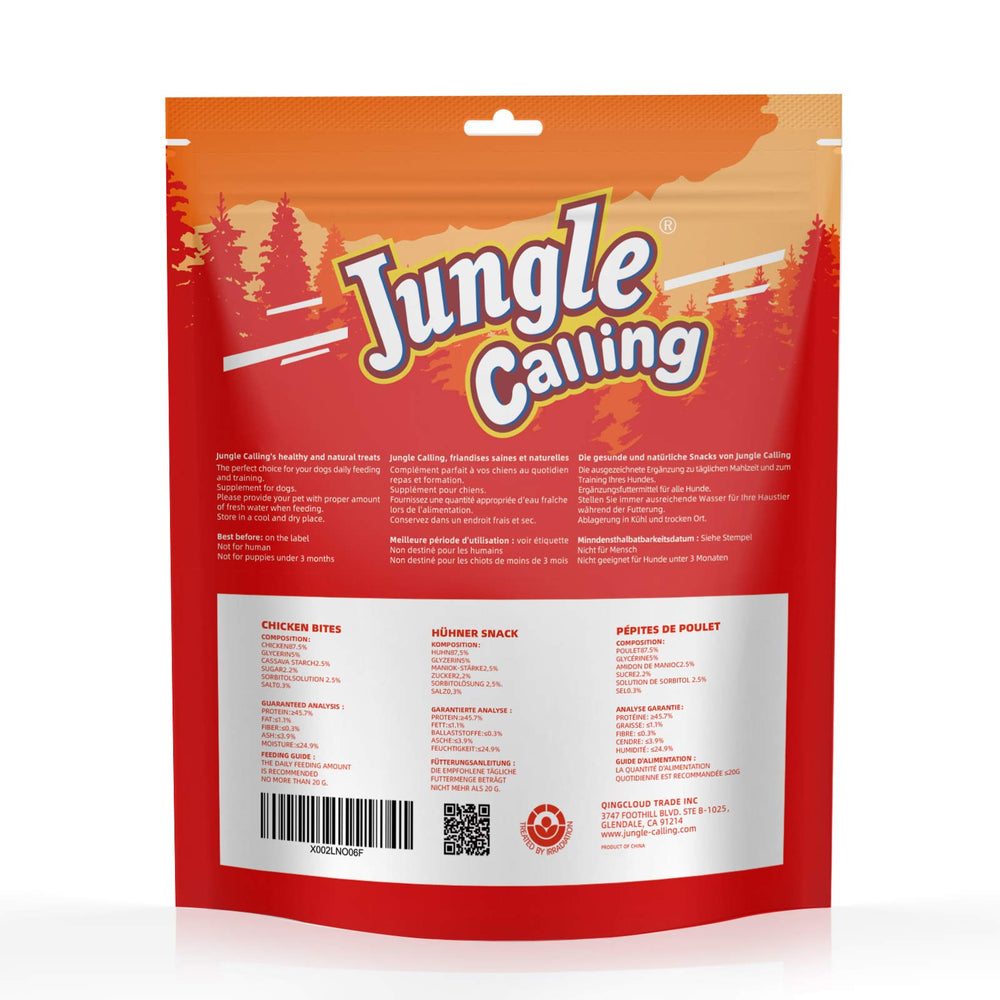 Jungle Calling travel-friendly pack for easy on-the-go treats.