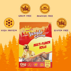Jungle Calling multi-flavor rolls close-up showing rich texture for training rewards.