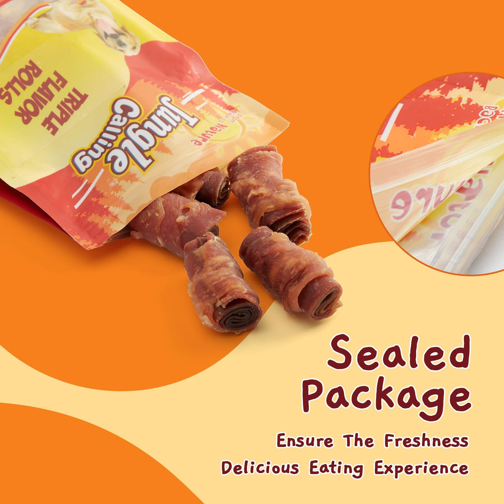 Jungle Calling triple-flavor-rolls energize playful mealtimes and routines
