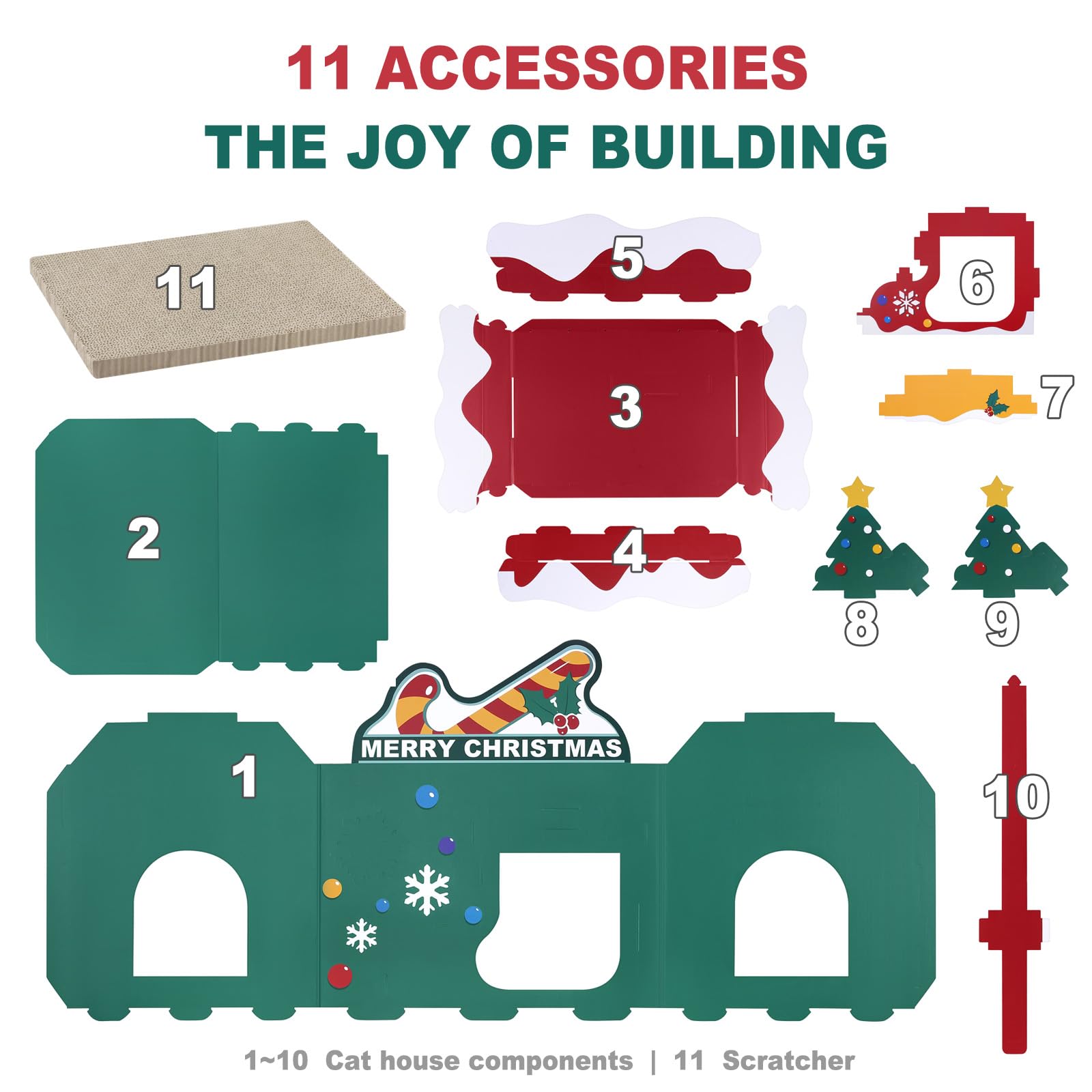 Jungle Elf Christmas cottage gift packaging ready-made holiday gift for cat lovers